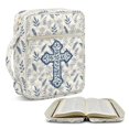 thumbnail image 1 of TSOVTHRID Cross Leaf Print Bible Covers Church Bags, Lightweight Bible Protective Cover Quilted, White Portable Bibles Book Cover with Multi Pockets, Christian Gift, 1 of 7