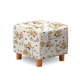thumbnail image 1 of TSOVTHRID Cute Corgi Dog Paw Print Ottoman Cover Square High Stretch Ottoman Slipcover with Nonslip Elastic Bottom Soft Footstool Protector for Square Storage Ottomans, 1 of 7