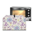 thumbnail image 1 of TSOVTHRID Daisy Bowknot Heart Print Dustproof Microwave Oven Cover Dust Protection Protective Toaster Oven Cover Protector for Kitchen Countertop, 18.25"W x 14.5"D x 11"H, S, 1 of 7