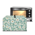 thumbnail image 1 of TSOVTHRID Daisy Floral Green Print Microwave Oven Dust Cover Microwave Oven Cloth Cover Universal Case Protections Protector with Handle, 18.25"W x 14.5"D x 11"H, S, 1 of 7