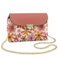 thumbnail image 1 of TSOVTHRID Doodle Daisy Pink Print Crossbody Purse for Women Small Crossbody Bag Crossover Shoulder Bag Cell Phone Leather Handbag with Chain Strap, 1 of 7
