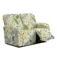 thumbnail image 1 of TSOVTHRID Floral Leaf Print 6 Pieces Reclining Loveseat Slipcover, 2 Seat Stretch Loveseat Recliner Cover Recliner Sofa Cover, Furniture Protector, 1 of 7