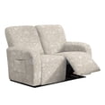 thumbnail image 1 of TSOVTHRID Floral Vintage Beige Print Loveseat Covers Stretch Love Seat Sofa Covers Washable Reclining Loveseat Slipcover 2 Seat Couch Covers for Living Room Decor, 1 of 7