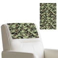 thumbnail image 1 of TSOVTHRID Green Dinosuar Camouflage Print Sofa Headrest Covers Waterproof Recliner Headrest Protector Washable Couch Head Rest Covers for Living Room Decoration 17x27 in, 1 Piece, 1 of 7