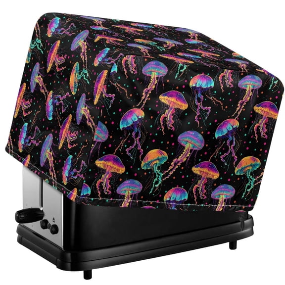 TSOVTHRID Jellyfish Spots Print 2 Slice Toaster Covers Anti-Sputtering Toaster Dust Cover, Small Washable Kitchen Appliance Protector
