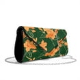 thumbnail image 1 of TSOVTHRID Lily Floral Green Print Women's Clutch Purses Ladies Clutch Handbags Elegant Leather Shoulder Bag for Formal Wedding Party Cocktail Prom with Chain, 1 of 7
