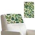 thumbnail image 1 of TSOVTHRID Monstera Palm Leaf Print Sofa Headrest Cover 17x27in Non Slip Headrest Protector for Recline Chair Waterproof PU Leather Couch Head Rest Protector for Living Room, 1 Piece, 1 of 7