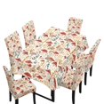 thumbnail image 1 of TSOVTHRID Mushroom Leaf Plant Print Rectangle Tablecloth Chair Cover Set Table Covers 55x82 Inches Table Cloth 6 Pieces Chair Cover for Kitchen Dining Room Decorative, 1 of 6