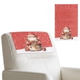 thumbnail image 1 of TSOVTHRID Non Slip Headrest Cover for Recliner Chair, Santa Claus Gift Candy Print Lazy Boy Recliner Headrest Cover, Sofa Head Protector for Office Chair Christmas Decor, 17x27 in, 1 Piece, 1 of 7