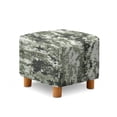 thumbnail image 1 of TSOVTHRID Pixel Camouflage Pattern Ottoman Cover Square Soft Stretch Slipcover for Square Ottomans, Anti-Slip Footstool Cover with Elastic Bottom, Machine Washable, 1 of 7