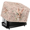 thumbnail image 1 of TSOVTHRID Rabbit Bunny Rose Dais Print 2 Slice Toaster Cover Kitchen Bakeware Protector, Keep Toaster Free From Dust And Fingerprint Oven Dustproof Cover Easter Decoration, 1 of 8