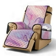 thumbnail image 1 of TSOVTHRID Recliner Chair Cover Non Slip Sofa Covers for Reclining Chairs with Pocket Washable Reclining Chair Furniture Protector Cover for Pets, Purple Pink Marble Texture Print, 1 of 7