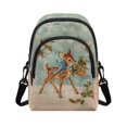 thumbnail image 1 of TSOVTHRID Reindeer Holly Snowflake Print Cell Phone Crossbody Bag for Women Lightweight Small Crossbody Bag Cell Phone Purse Wallet with Adjustable Strap, 1 of 7