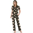 thumbnail image 1 of TSOVTHRID Rooster Chicken Sunflower Daisy Butterfly Print Women's Pajama Sets Short Sleeve Pjs with Long Pants Soft Sleepwear Sets Button Down Womens Lounge Set, M, 1 of 7