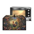 thumbnail image 1 of TSOVTHRID Rooster Flower Oil Painting Print Microwave Oven Cover Dust-Proof Microwave Oven Cloth Cover Small Appliance Dust Covers Case Protections Protector, 18.25"W x 14.5"D x 11"H, S, 1 of 7