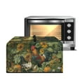thumbnail image 1 of TSOVTHRID Rooster Sunflower Pumpkin Print Convection Oven Cover, Dust Proof Smart Microwave Dust Covers Protector for Countertop Decorations Toaster Oven Cover, 20.9"W x 15.7"D x 12.4"H, L, 1 of 7