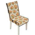 thumbnail image 1 of TSOVTHRID Rose Floral Print Dining Chair Seat Covers Quilted Soft Stain Resistant Armless Chair Covers Stretch Seat Cushion Slipcovers with Detachable Strap, Set of 1, 1 of 7