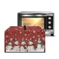 thumbnail image 1 of TSOVTHRID Snowman Snowflake Print Microwave Oven Cover Dust-Proof Microwave Toaster Oven Cover Oil-Proof Kitchen Appliance Protector for Microwave Ovens Christmas Decor, 20.9"W x 15.7"D x 12.4"H, L, 1 of 7