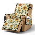 thumbnail image 1 of TSOVTHRID Sunflower Embroidery Print Recliner Slipcovers, Non Slip Lazy Boy Chair Covers, Reclining Sofa Cover Furniture Protector, Sofa Couch Cover with Side Storage Pocket Prevent Stain, 1 of 7