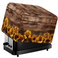 thumbnail image 1 of TSOVTHRID Sunflower Wooden Print for 4 Slice Waterproof Toaster Cover Dust-proof Anti-scratch Kitchen Small Appliance Cover Washable Decorative Toaster Protector, 1 of 8