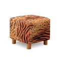 thumbnail image 1 of TSOVTHRID Tiger Stripe Print Ottoman Cover Square, Rectangle Stretch Ottoman Slipcovers Soft Storage Foot Rest Cover with Elastic Bottom, Machine Washable, 1 of 7