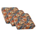 thumbnail image 1 of TSOVTHRID Tropical Hibiscus Floral Leaf Print Couch Cushion Covers, Non Slip Sofa Seat Cushion Covers with Elastic Bottom 3 Pieces Individual Cushions Slipcovers Furniture Protector, 24x24 Inch, 1 of 7