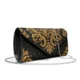 thumbnail image 1 of TSOVTHRID Vintage Floral Print Clutch Purses for Women Formal Evening Handbags Leather Purse for Wedding Party Cocktail Prom Crossbody Envelope Bag with Chain, Black, 1 of 7