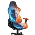 thumbnail image 1 of TSOVTHRID Wolf Flame Water Print Gaming Chair Cover with Armrest Cover, Elastic Computer Reclining Chair Slipcover Removable Computer Chair Cover Non Slip Desk Chair Seat Protector, 1 of 7