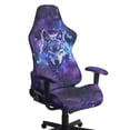 thumbnail image 1 of TSOVTHRID Wolf Galaxy Butterfly Print Gaming Chair Cover with Armrest Cover, Anti-Dust Computer Desk Chair Cover with Elastic Bottom Removable Rotating Computer Chair Slipcovers Protective, 1 of 7