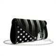 thumbnail image 1 of TSOVTHRID Womens Clutch Purses Black Ladies Evening Bags Elegant Wedding Bag for Women Party Handbags with Detachable Chain Strap for Cocktail Prom, American Flag Paint Splatter Print, 1 of 7