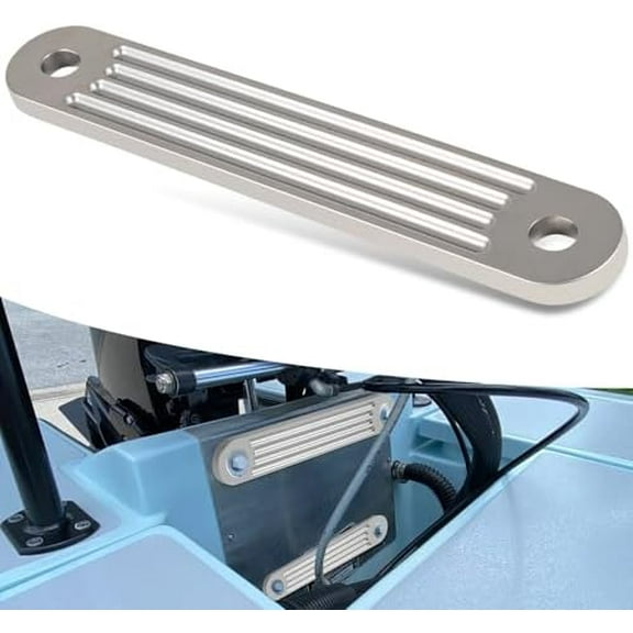 TSP-2DP Transom Support Plate Alt. For Lower Bolt Holes Standard 12" x 2", Holes 10", 3/8" Thickness Cast Aluminum Marine Engine Transom Support Lower Plate$$Watercraft