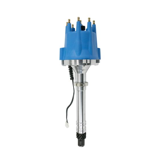 Pro Series Pro Billet Distributor for Chevy SB/BB V8 - Blue