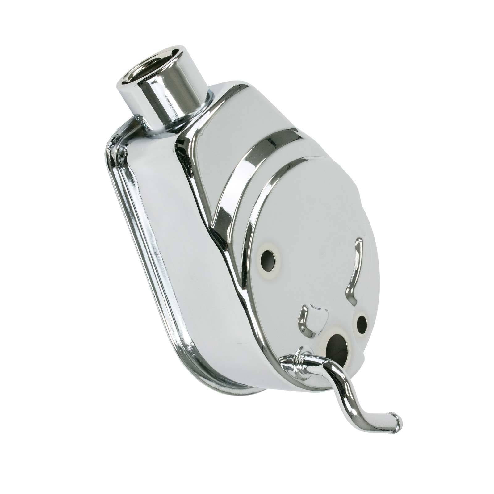 P Series Power Steering Pump Reservoir for GM Saginaw - Chrome