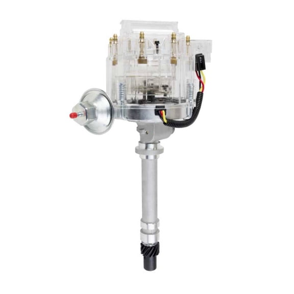 TSP HEI Distributor with Mechanical Tach Drive for Chevy Corvette V8 Clear
