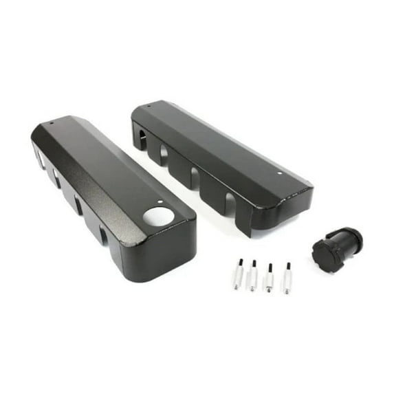 TOP STREET PERFORMANCE Black Fab Aluminum LS Coil Covers