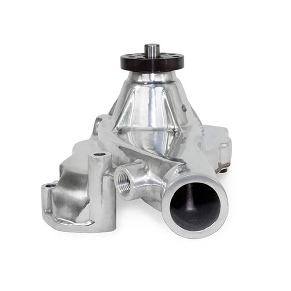 Short Reverse Rotation Mechanical Water Pump for Chevy Big Block - Polished