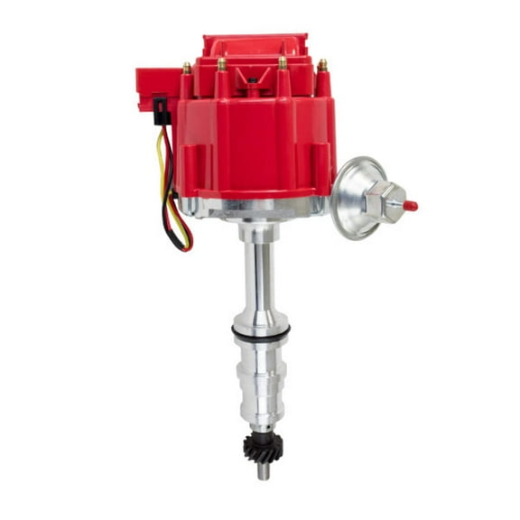 TSP HEI Distributor with 5/16" Shaft for Ford FE FT Big Block V8 - Red