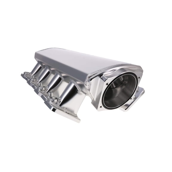 102mm Aluminum Intake Manifold for GM LS - Clear Anodized