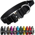 thumbnail image 1 of TSPRO Premium Dog Collar with Handle Thick Dog Collar Adjustable Dog Collar Heavy Duty Quick-Release Metal Buckle Dog Collar for Small or Medium to Extra Large Dogs(L-Black), 1 of 7