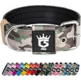 thumbnail image 1 of TSPRO Tactical Dog Collar 1.5 Inch Wide Dog Collar Strong Dog Collar Thick Dog Collar Heavy Duty Metal Buckle for 15.8-18.9 Inches Neck (Military Green M), 1 of 7