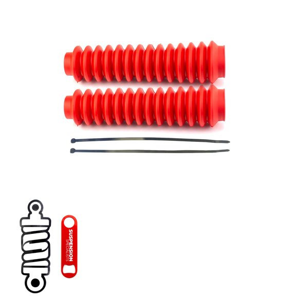 TSS Dust Boot Covers Red Universal Fit Suspension Shock Absorber Boot for Car and Truck