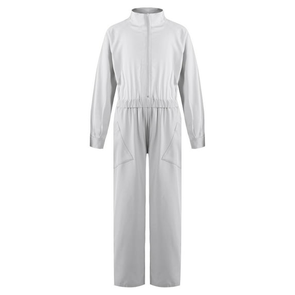 TSSOE Boys Girls Mechanic Costume Overalls Coverall Workwear Boiler Suit for Workshop Warehouse Ivory 14