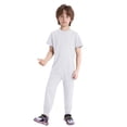 thumbnail image 1 of TSSOE Boys Girls Zip Back Long Leg Romper Autism Anti-strip Jumpsuit Special Needs Adaptive Clothing For Kids White 12, 1 of 5