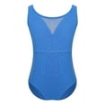 thumbnail image 1 of TSSOE Girls Basic Cotton Leotard Gymnastics Ballet Dance Unitard Workout Gym Yoga Bodysuit Dancewear Blue 120, 1 of 6