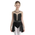 thumbnail image 1 of TSSOE Girls Ice Skating Dress Backless Leotard for Girls Gymnastic Performance Figure Skating Competition Costume Black 12, 1 of 7