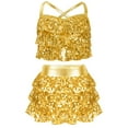 thumbnail image 1 of TSSOE Jazz Latin Performance Costume for Girls Sequins Ballet Dance Dress 2-Pieces Lyrical Dance Outfit Gold 8, 1 of 5