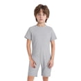 thumbnail image 1 of TSSOE Kids Boys Solid Color Leotard Unisex Ballet Dance Training Basic Leotard Special Needs Adaptive Clothing Grey 14, 1 of 7
