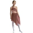 thumbnail image 1 of TSSOE Kids Girl's Ballet Dance Dress Gymnastics Leotard Latin Jazz Skating Modern Performance Dancewear Dusty Pink 14, 1 of 5
