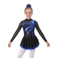 thumbnail image 1 of TSSOE Kids Girl's Ballet Dance Leotard Dress Gymnastics Bodysuit Shiny Rhinestone Lyrical Dance Outfit with Hair Band Royal Blue 16, 1 of 5