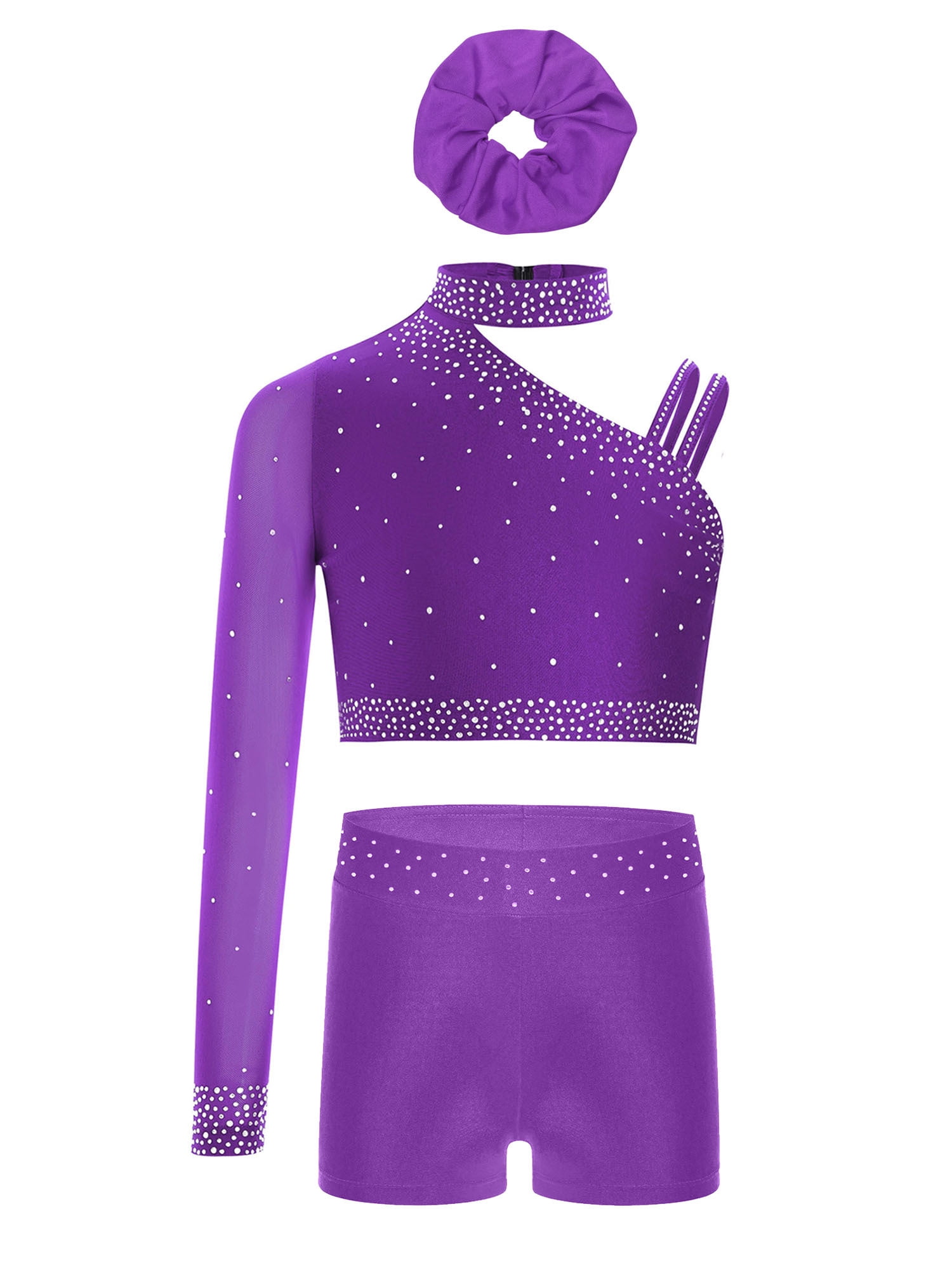 Ensemble Sport Fille 2 Pièces - Crop Top Sans Manches + Legging - Survêtement Yoga Danse Gym 4-16 Ans